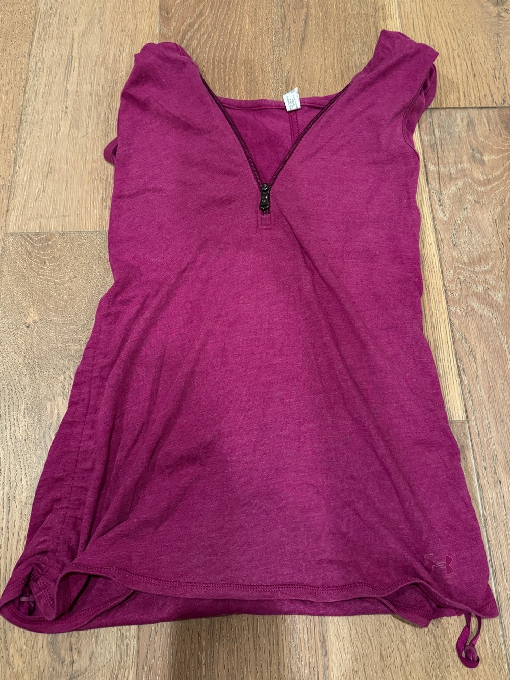 Magenta Sleeveless Hoodie